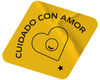 Imagen sello cuidado con amor